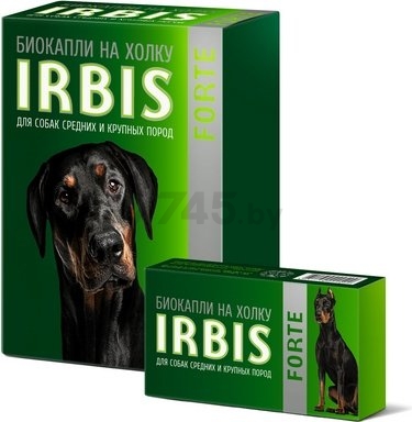 Биокапли на холку от блох и клещей для собак средних и крупных пород ИРБИС Фортэ 1 пипетка (001063)