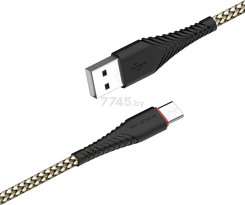 Кабель BOROFONE BX25 USB-A - USB-C черный - Фото 2
