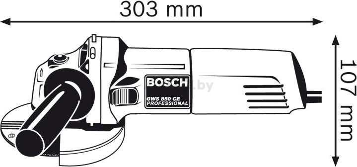 Шлифмашина угловая (болгарка) BOSCH GWS 850 CE Professional (0601378793) - Фото 2