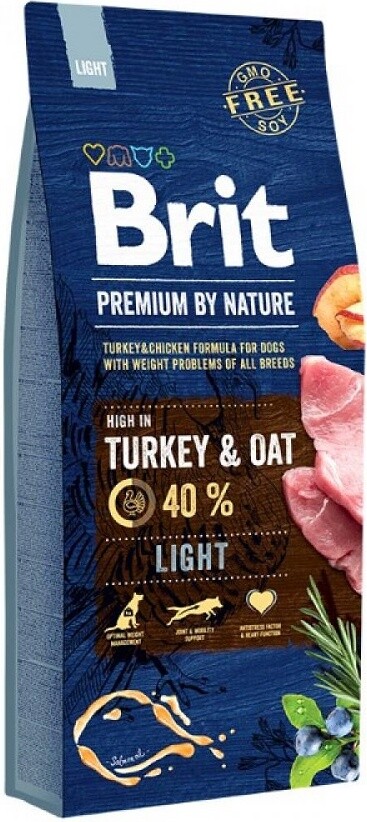Сухой корм для собак BRIT Premium by Nature Light 15 кг (526604) - Фото 2