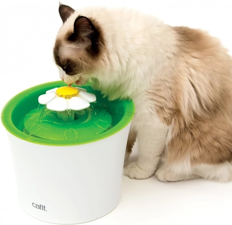 Поилка автоматическая для кошек CATIT Senses 2.0 Фонтанчик-цветок 3 л (H437421) - Фото 4