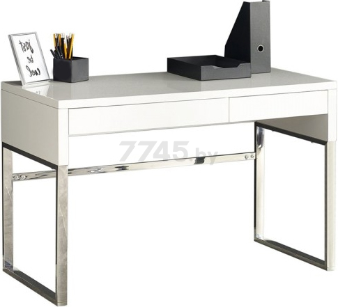 Стол письменный HALMAR B32 белый/хром 120х60х76 см (V-CH-B/32)