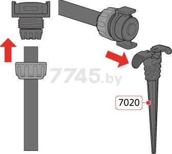 Заглушка для шланга HOZELOCK 7016 2 штуки (70160000) - Фото 4