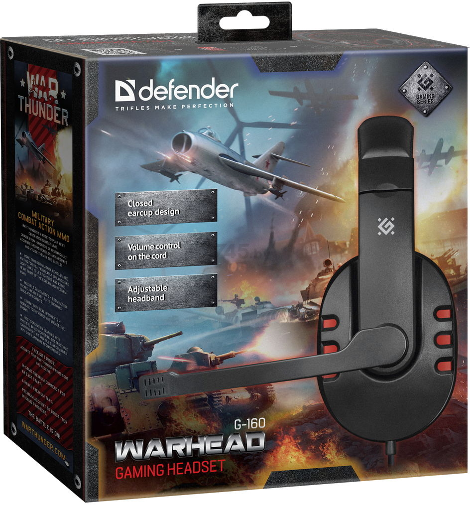 Наушники-гарнитура игровые DEFENDER Warhead G-160 (черный/красный) - Фото 9