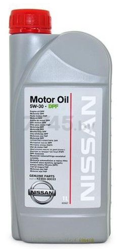 Моторное масло 5W30 синтетическое NISSAN Motor Oil DPF 1 л (KE900-90033)