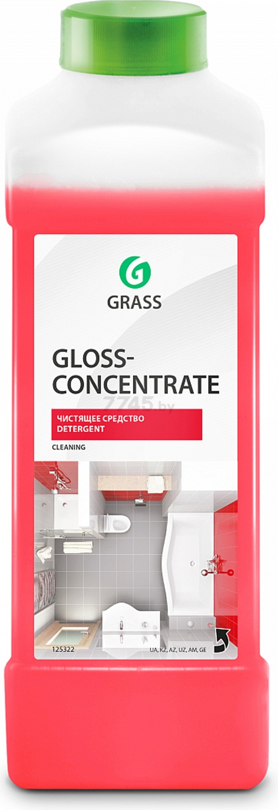 Средство чистящее для ванны GRASS Gloss Concentrate 1 л (125322)