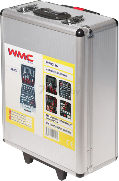 Набор инструментов 1/4", 1/2" 6 граней 186 предметов WMC TOOLS (WMC-WMC186)