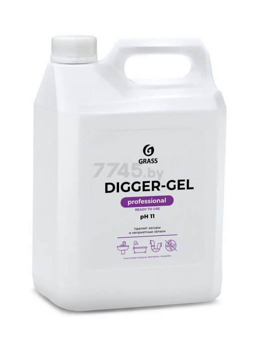 Средство для устранения засоров GRASS Digger-Gel 5,3 л (125206)