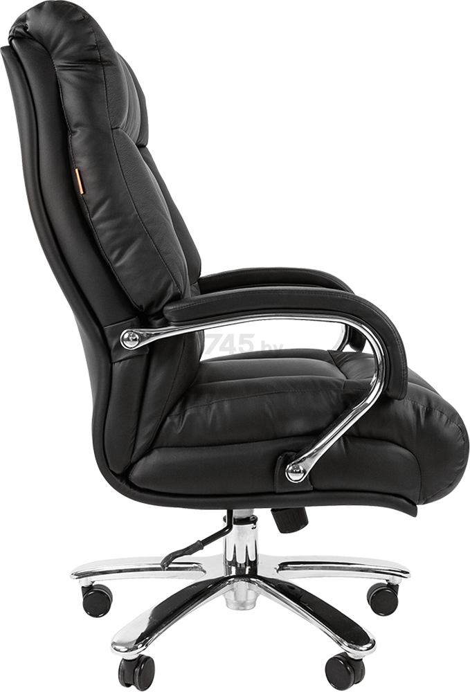 Кресло компьютерное CHAIRMAN 405 кожа черный (00-07029407) - Фото 3