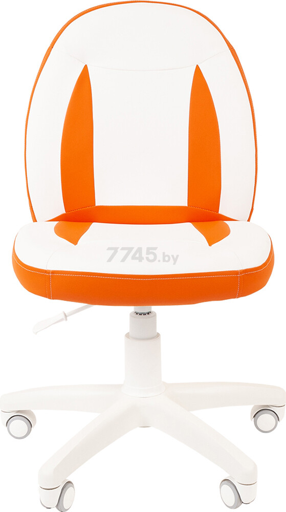 Кресло компьютерное CHAIRMAN Kids 122 белый/оранжевый (00-07033127) - Фото 2