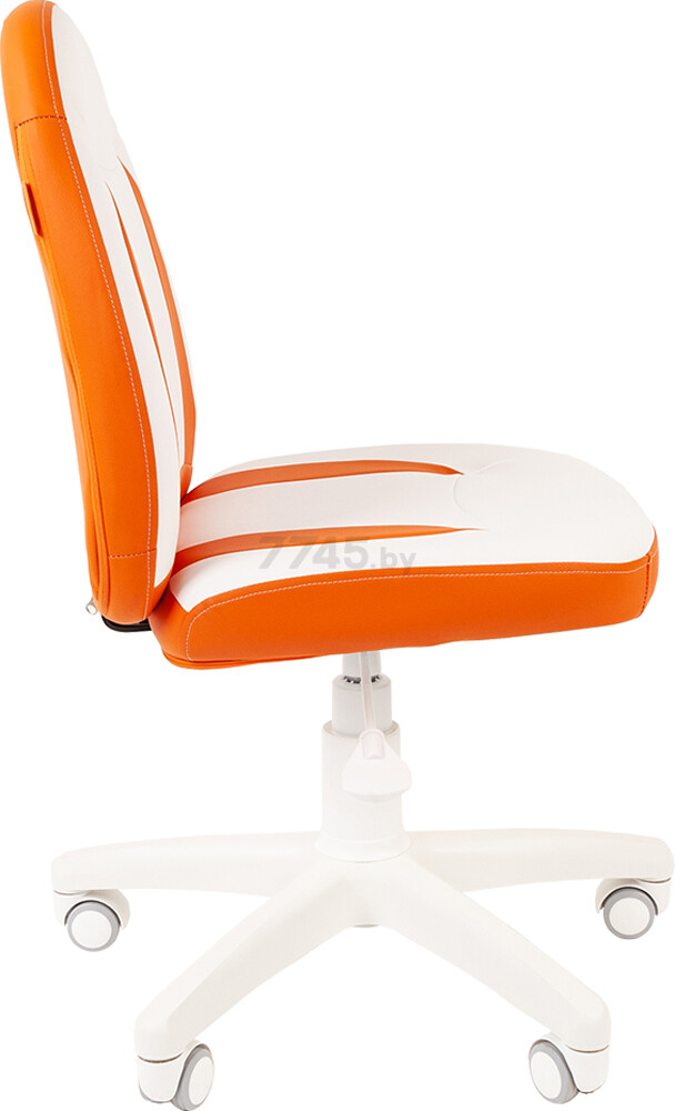 Кресло компьютерное CHAIRMAN Kids 122 белый/оранжевый (00-07033127) - Фото 3