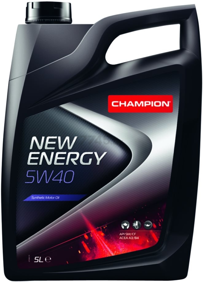 Моторное масло 5W40 синтетическое CHAMPION New Energy 5 л (8211850)