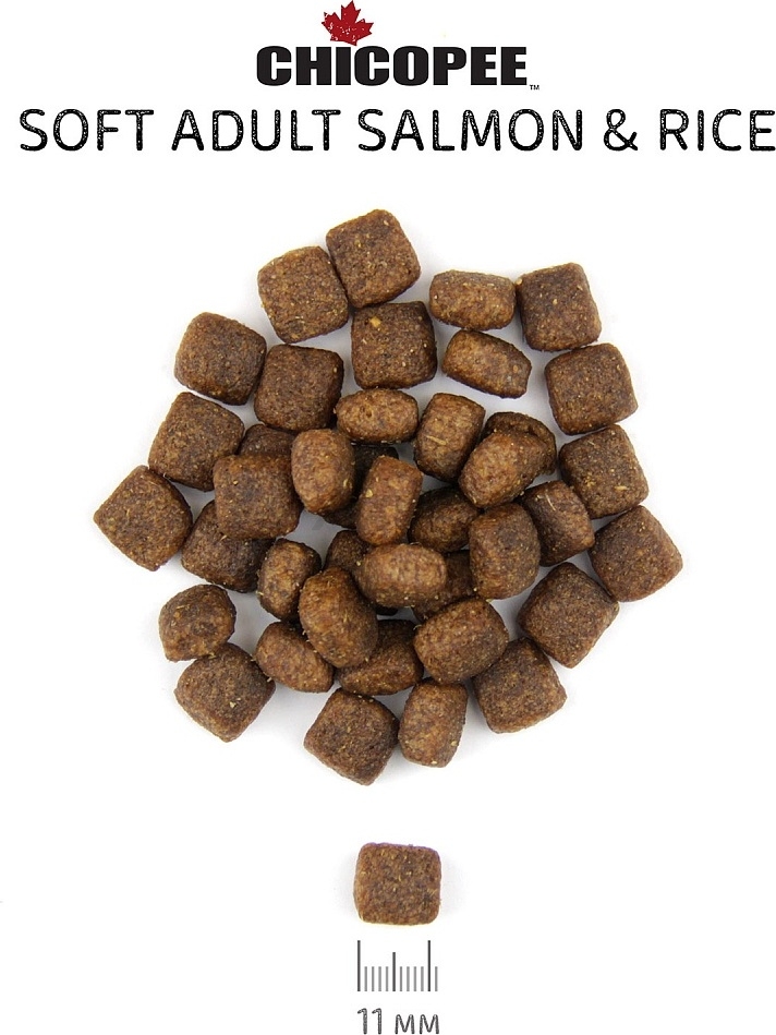 Сухой корм для собак CHICOPEE CNL Soft Adult лосось с рисом 15 кг (8293015) - Фото 2