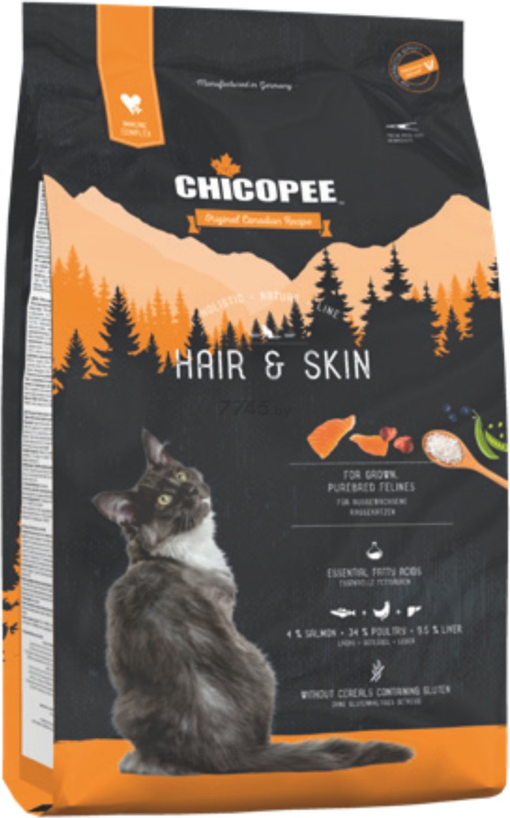 Сухой корм для кошек CHICOPEE HNL Hair & Skin 1,5 кг (8343715)