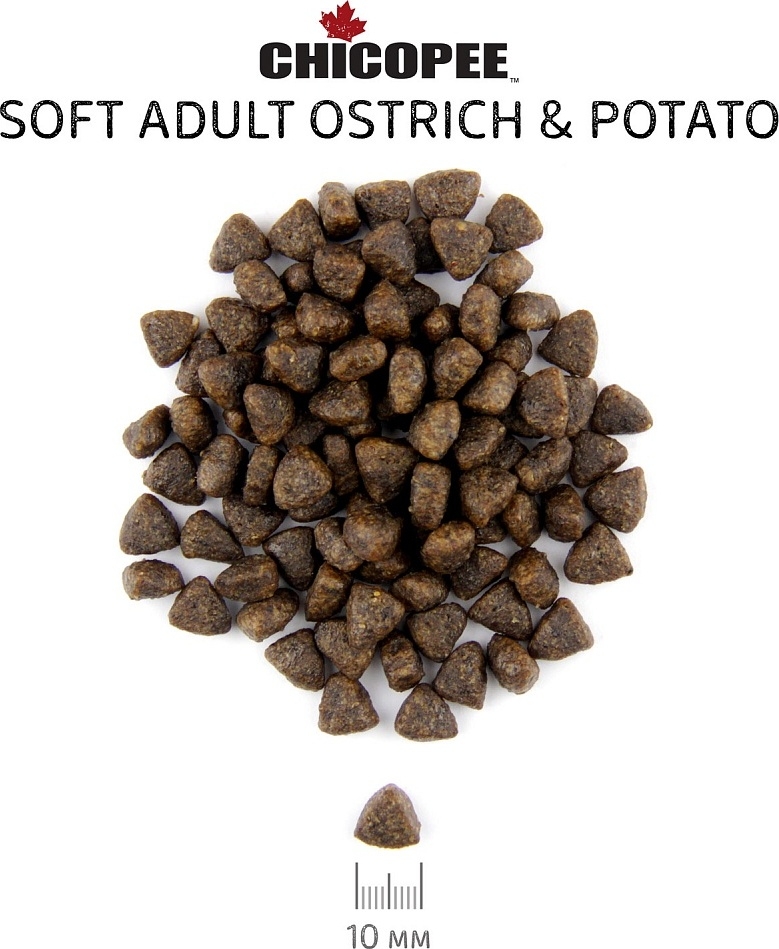 Сухой корм для собак беззерновой CHICOPEE HNL Soft Adult страус с картофелем 12 кг (5262012) - Фото 2