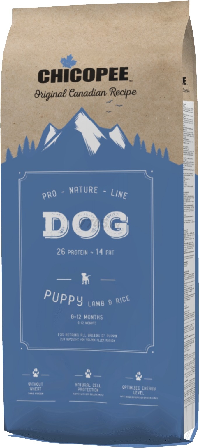 Сухой корм для щенков CHICOPEE PNL Puppy ягненок с рисом 20 кг (50652020)