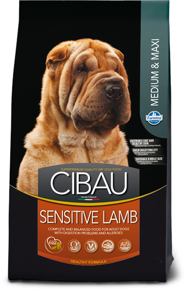 Сухой корм для собак FARMINA Cibau Sensitive Medium & Maxi ягненок 12 кг (8010276031044)
