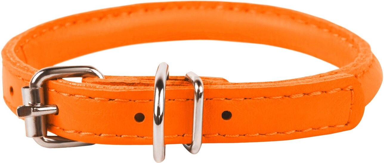 Ошейник для собак COLLAR Glamour Круглый 8 мм 25-33 см оранжевый (22414)