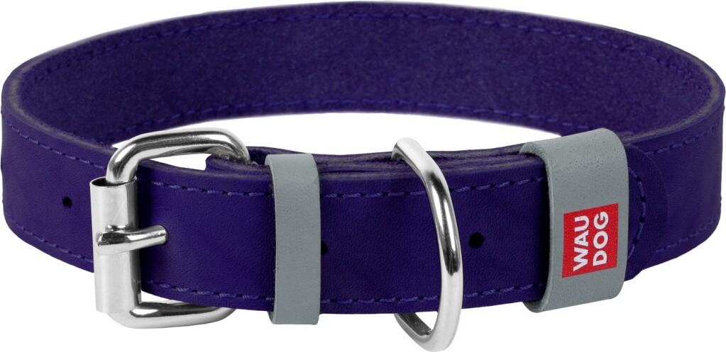 Ошейник для собак COLLAR Waudog Classic 12 мм 19-25 см фиолетовый (02019)