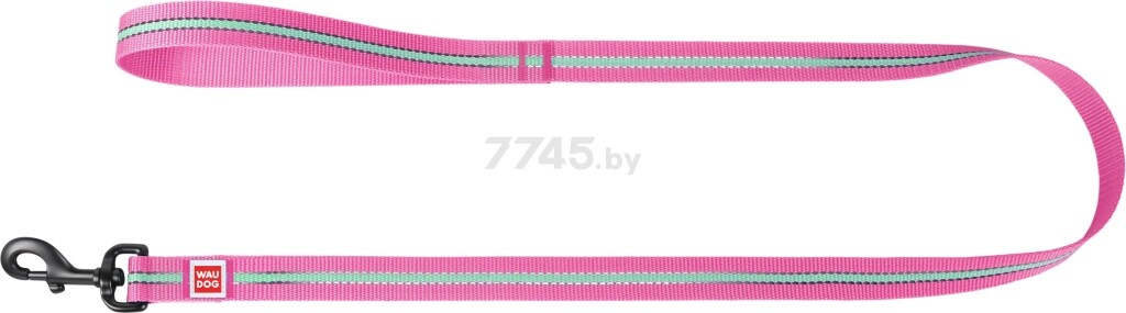 Поводок для собак COLLAR Waudog Nylon Светонакопительный 20 мм 1,22 м розовый (45747-1)