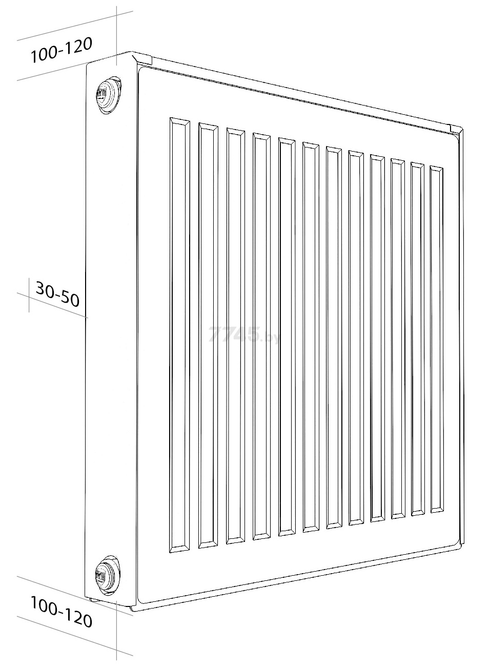 Радиатор стальной ROYAL THERMO Compact C22-500-1000 - Фото 2