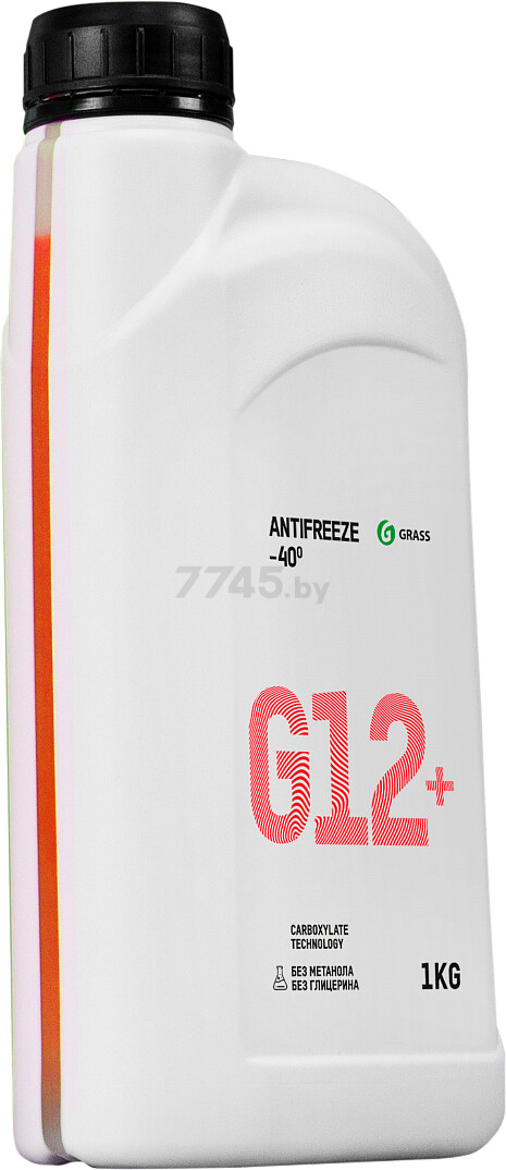 Антифриз G12+ красный GRASS 1 кг (110331)