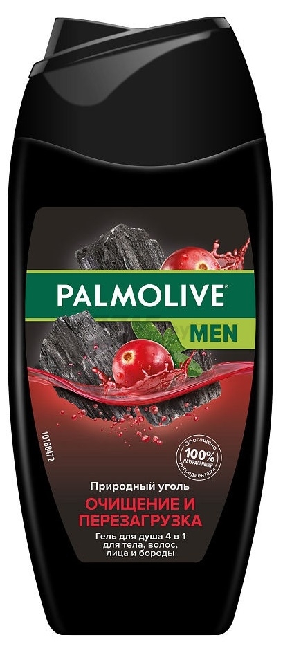 Гель для душа PALMOLIVE Men 4 в 1 Очищение и перезагрузка Природный уголь 250 мл (8718951323605) - Фото 2