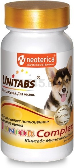 Добавка для собак UNITABS U207 UT JuniorCompleх c B9 100 штук (4607092074214)