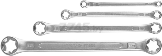 Набор ключей накидных Torx Е6-Е24 4 предмета YATO (YT-0530)
