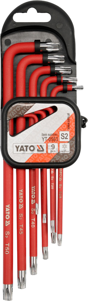 Набор ключей Torx Т10Н-Т50Н 9 предметов YATO (YT-0563)