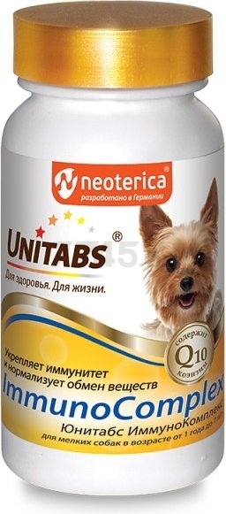 Добавка для собак UNITABS U206 UT ImmunoCompleх с Q10 100 штук (4607092074269)