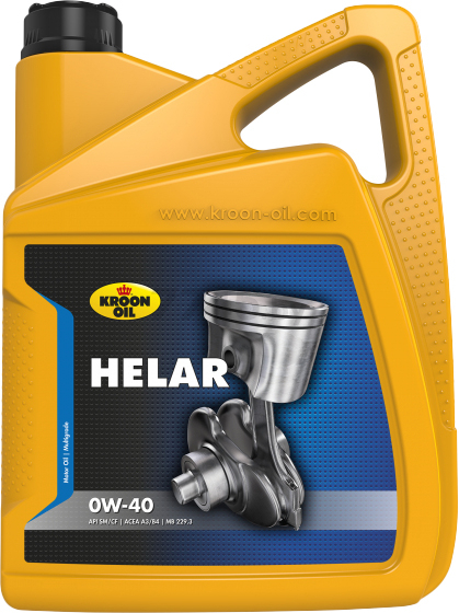Моторное масло 0W40 синтетическое KROON-OIL Helar 5 л (02343)