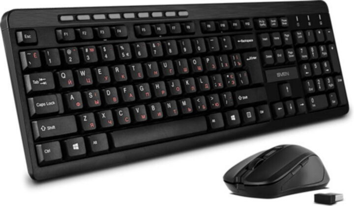 Комплект беспроводной клавиатура и мышь SVEN KB-C3400W Wireless - Фото 5