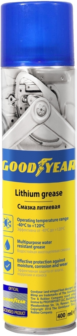 Смазка литиевая GOODYEAR Lithium grease 400 мл