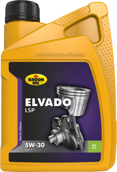 Моторное масло 5W30 синтетическое KROON-OIL Elvado LSP 1 л (33482)