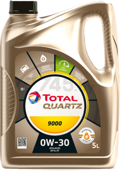 Моторное масло 0W30 синтетическое TOTAL Quartz 9000 5 л (214297)