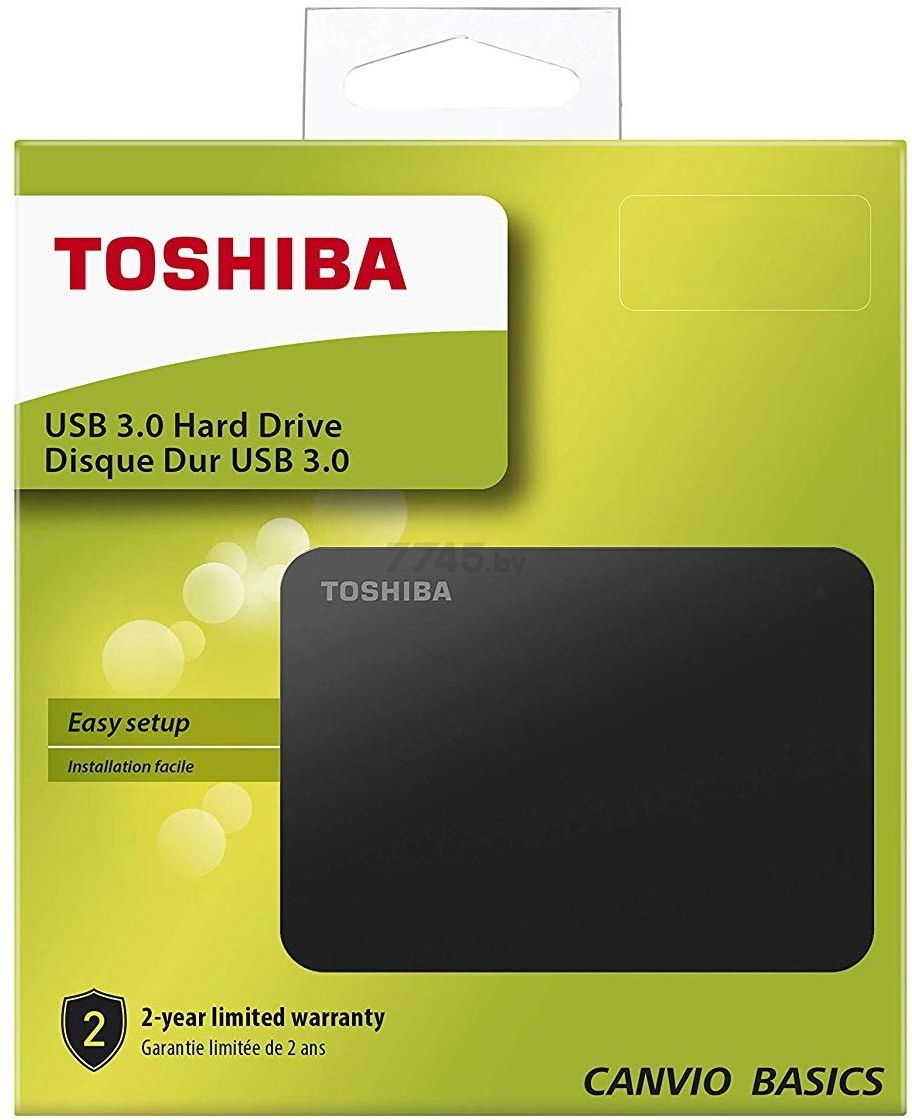 Внешний жесткий диск TOSHIBA Canvio Basics 2TB (HDTB420EK3AA) - Фото 7