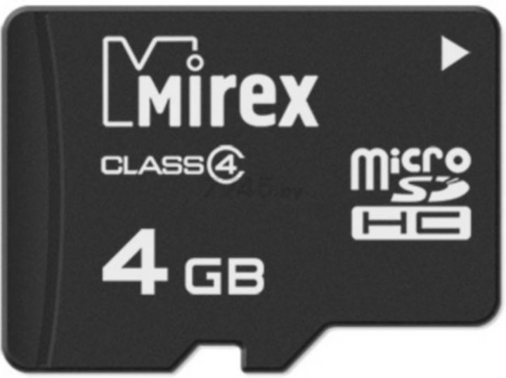 Карта памяти MIREX MicroSDHC 4 Гб Class 4 (13612-MCROSD04) - Фото 2