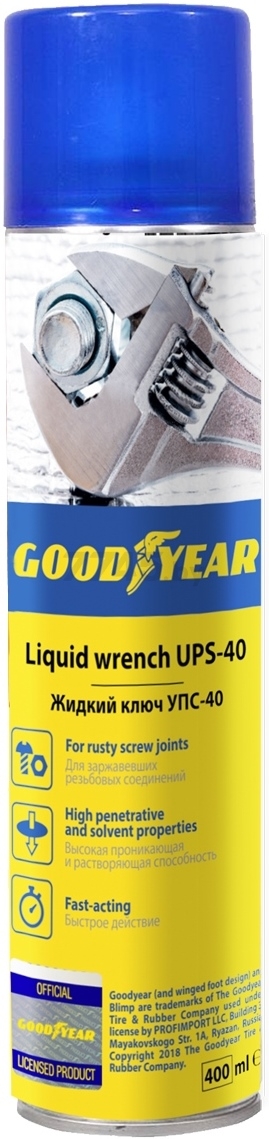 Смазка жидкий ключ GOODYEAR Liquid wrench ups-40 400 мл (GY000706)