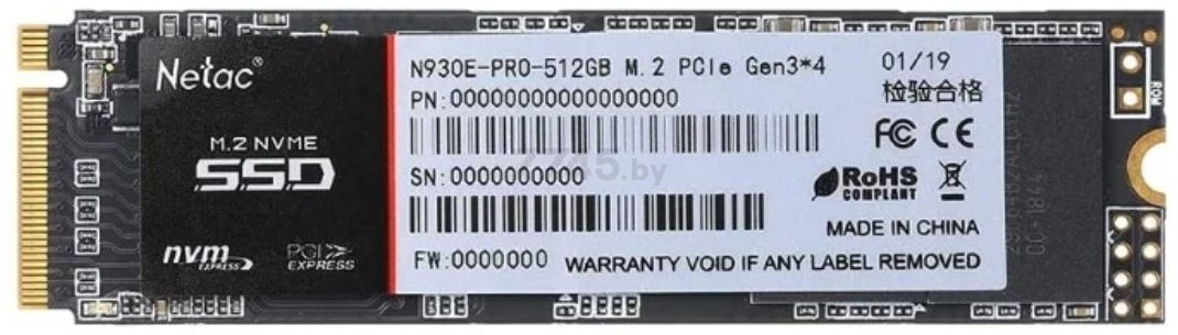 SSD диск Netac N930E Pro M.2 NVMe 512GB (NT01N930E-512G-E4X)