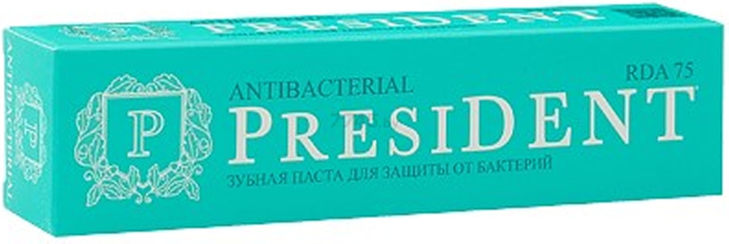 Зубная паста PRESIDENT Antibacterial 75 мл (8030009502474)