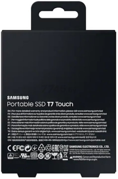 Внешний SSD диск SAMSUNG T7 Touch 500GB Black (MU-PC500K/WW) - Фото 8