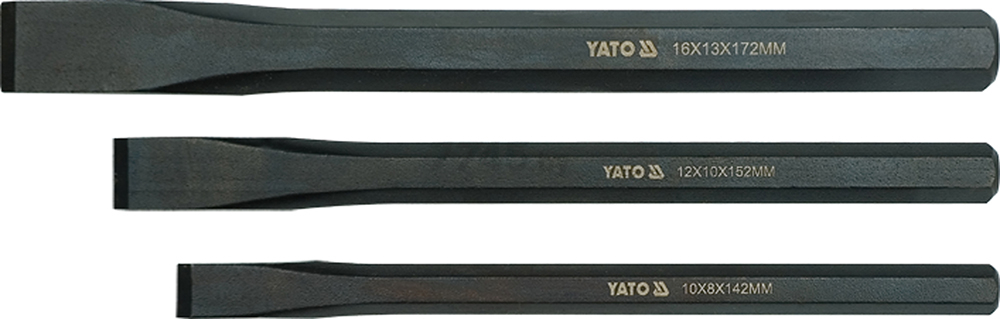 Набор зубил 10-16 мм 3 предмета YATO (YT-4711)