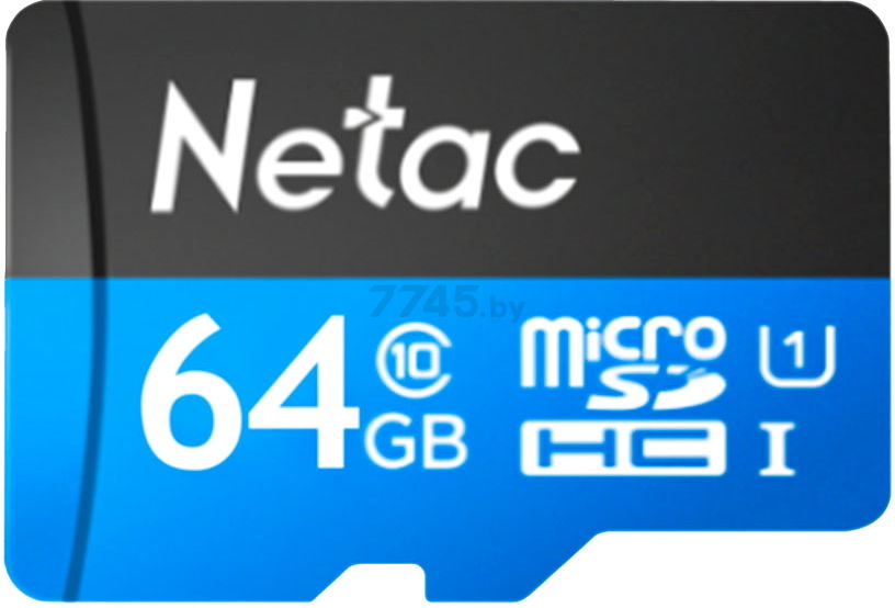 Карта памяти NETAC MicroSD 64 Гб P500 Standard (NT02P500STN-064G-S)