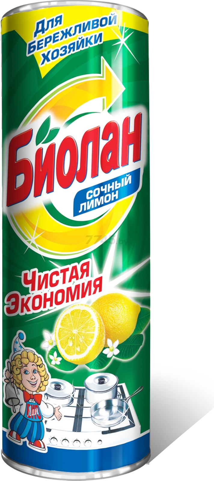 Порошок чистящий универсальный БИОЛАН Сочный лимон 0,4 кг (4604049011131)
