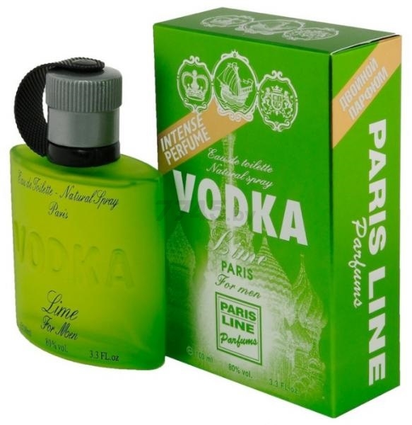 Туалетная вода мужская PARIS LINE Vodka Lime 100 мл (4680016720299)