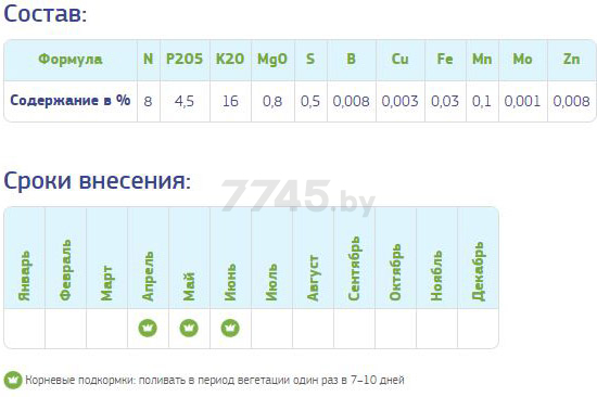 Удобрение минеральное FERTIKA Кристалон для клубники и земляники 5х10 мл - Фото 3