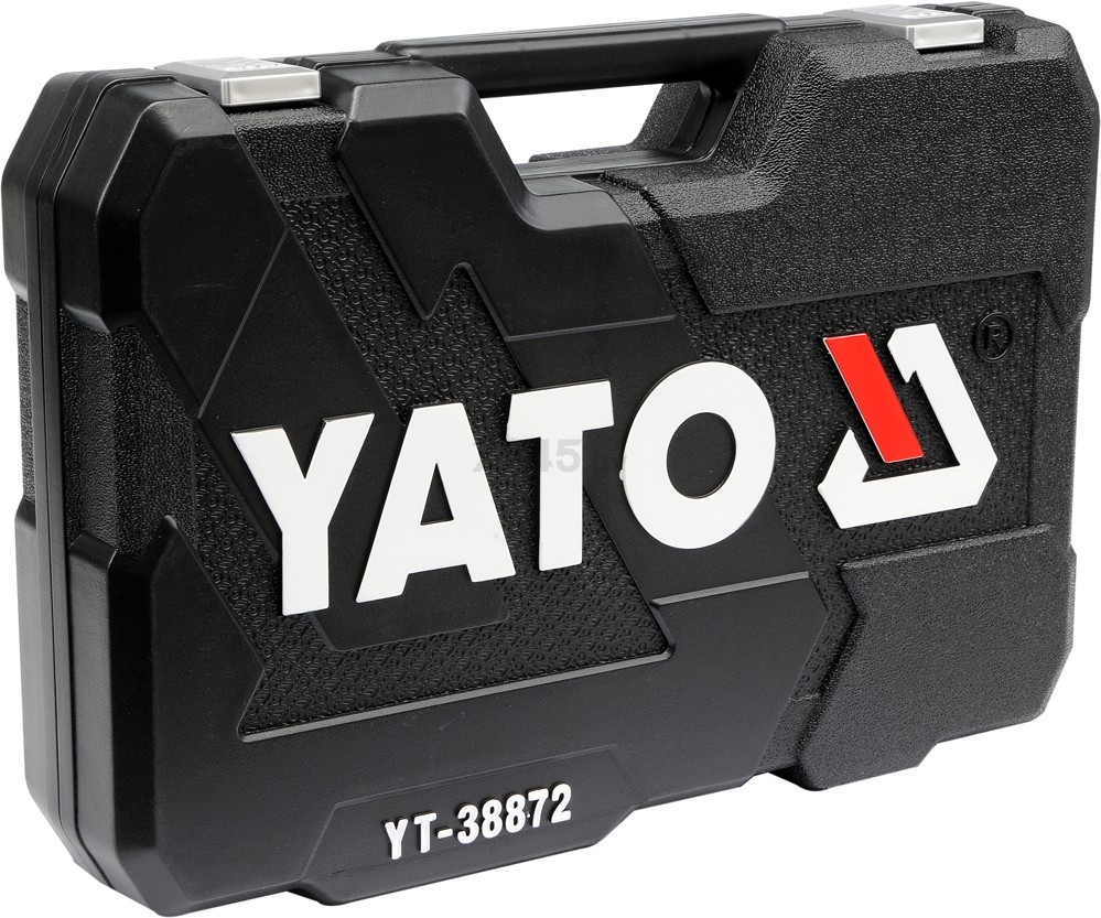 Набор инструментов 1/4", 3/8", 1/2" 6 граней 128 предметов YATO (YT-38872) - Фото 3
