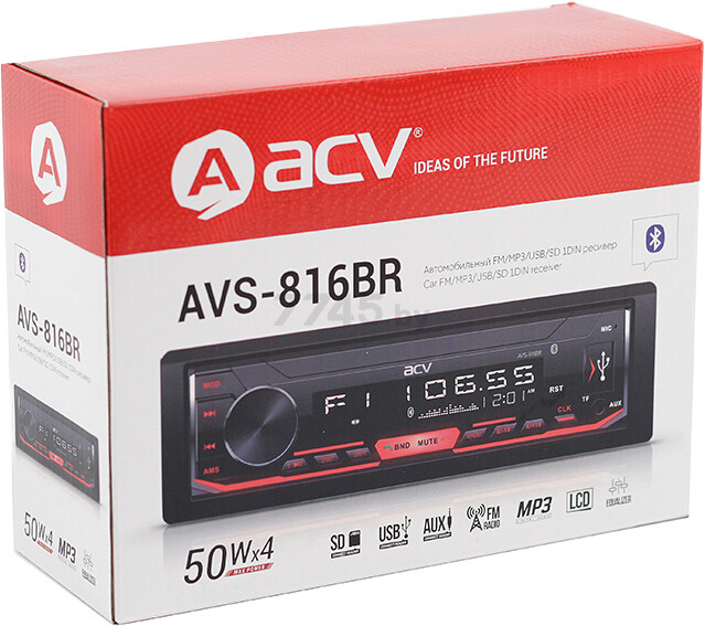 Автомагнитола ACV AVS-816BR - Фото 6
