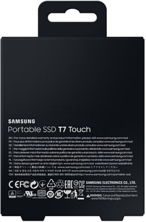 Внешний SSD диск SAMSUNG T7 Touch 1TB Black (MU-PC1T0K/WW) - Фото 8